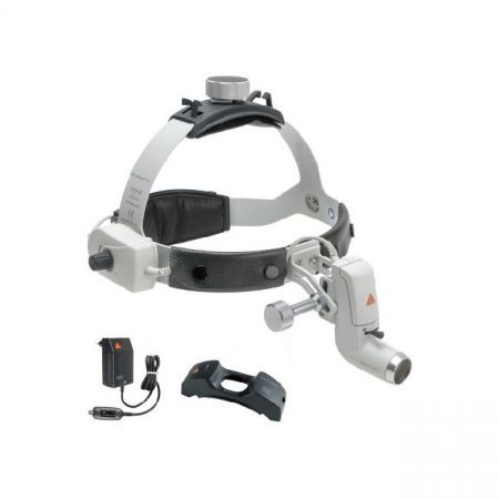 Heine ML4 LED UNPLUGGED - налобный светодиодный осветитель с аккумулятором на шлеме 