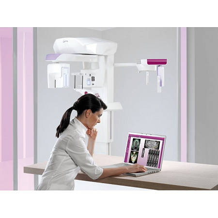 MyRay Hyperion X9 3D-READY Ceph Titanium - дентальный цифровой аппарат с цефалостатом